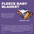 Personalized Iron Baby Blanket – Superhero Style for Your Little Star | Custom Name & Birthdate